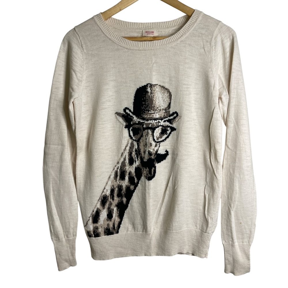 Mossimo Supply Co. Giraffe Graphic Sweater – Women’s L